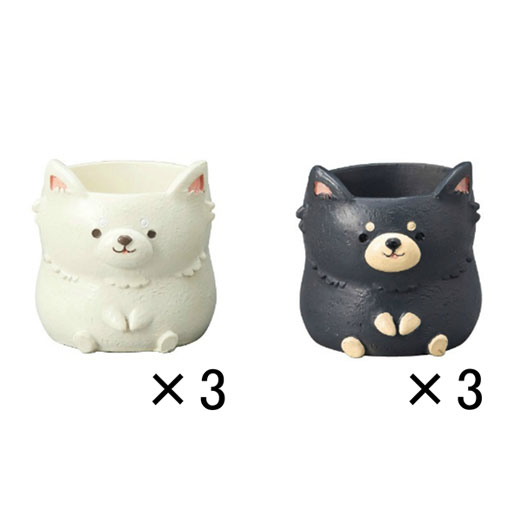 花材 GHリトルレジンポット・チワワ(4790S)6個入