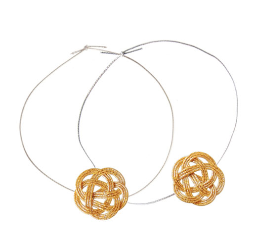 花材 Knext・100円水引梅飾りバンド2P・金